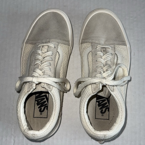 Vans Woven Check Old Skool Marshmallow Women’s Sneakers - Picture 10 of 12